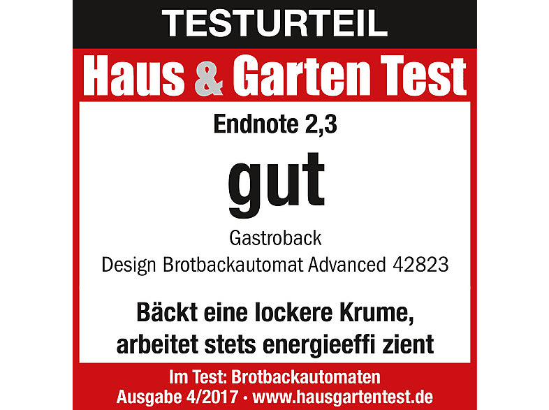 Gastroback 42823 Advanced Design Brotbackautomat, Edelstahl, Schwarz — Foto 4 von 5