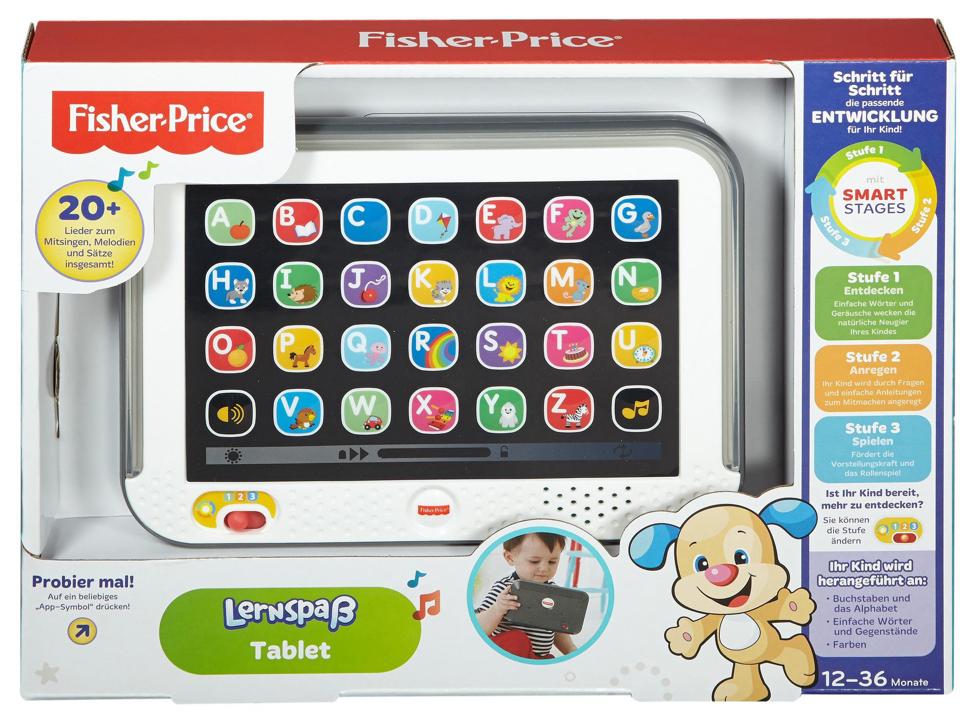 FISHER PRICE CDG57 Lernspass Tablet Schwarz/Weiß