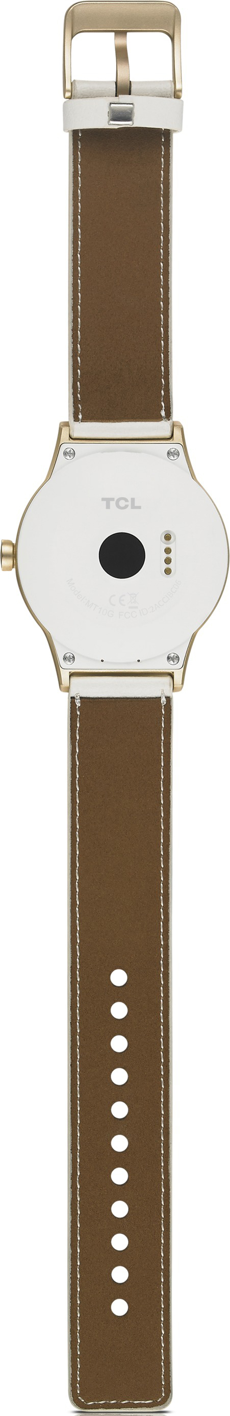 TCL MOVETIME Smart Watch Leder/TPU, Universal, Weiß