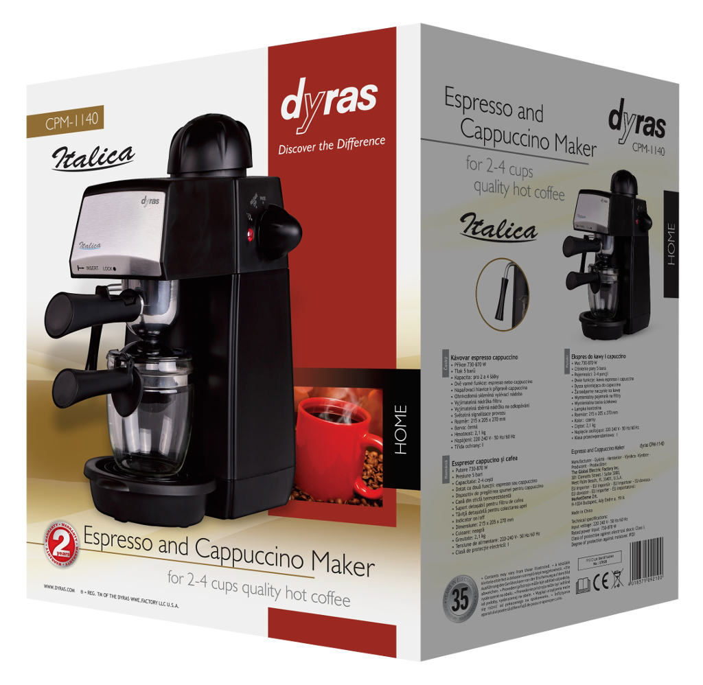 DYRAS CPM-1140 Eszpresso kávéfőző