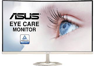 ASUS ASUS VZ27VQ - Monitor Curvo - Full HD-Display 27" (68.6 cm) - Oro/Nero - Monitor, 27.0 ", Full-HD, Icicle Gold/Black