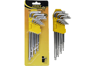 CRAFT 6356 Torx kulcs készlet, 9 db-os, CRV