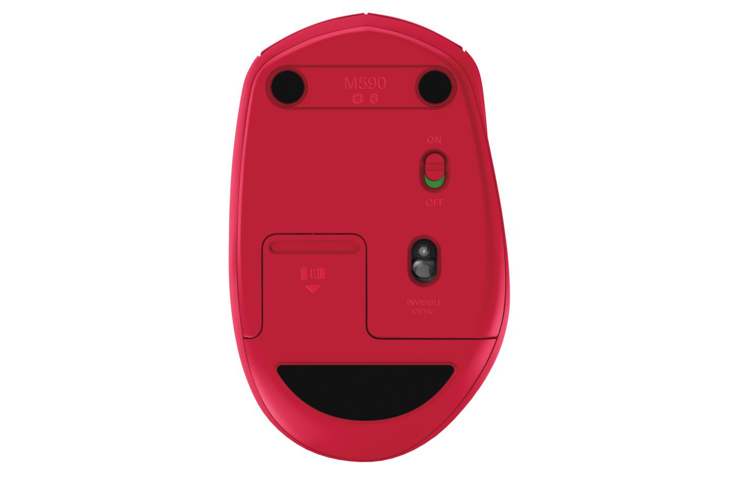 LOGITECH M590 Multi-Device Silent Funkmaus, Rot