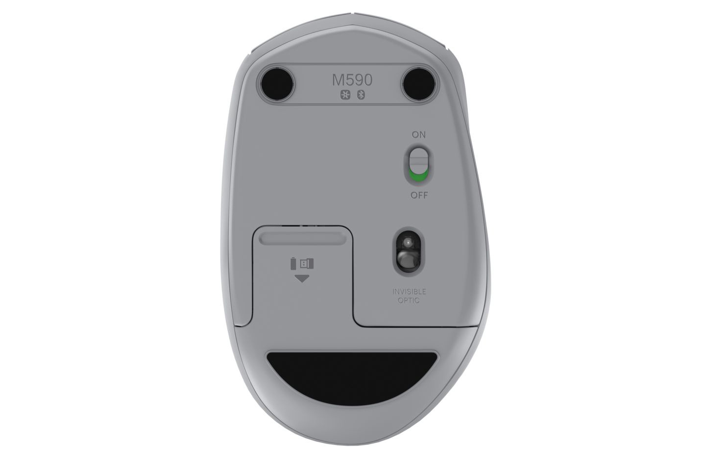 LOGITECH M590 Multi-Device Silent Funkmaus, Grau