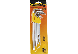 CRAFT 6390 Torx kulcs készlet, 9 db-os, CRV, extra hosszú