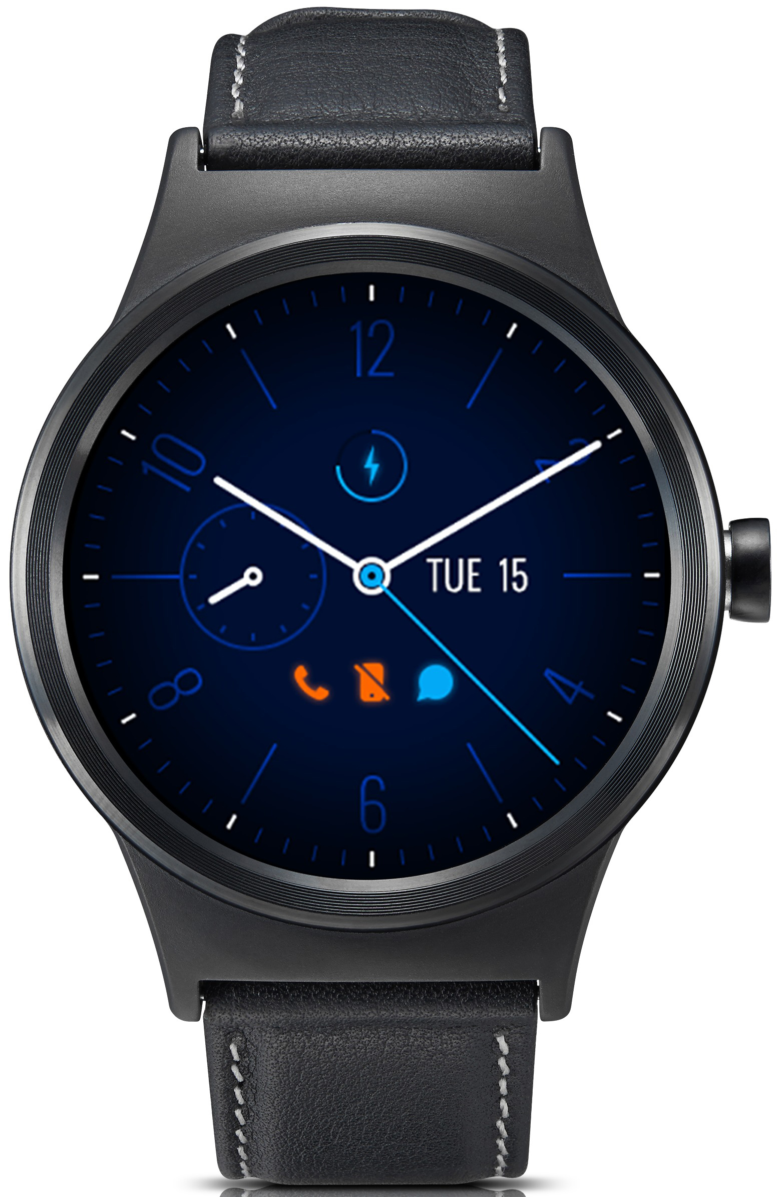 TCL Movetime Smart Watch Leder/TPU, Universal, Schwarz