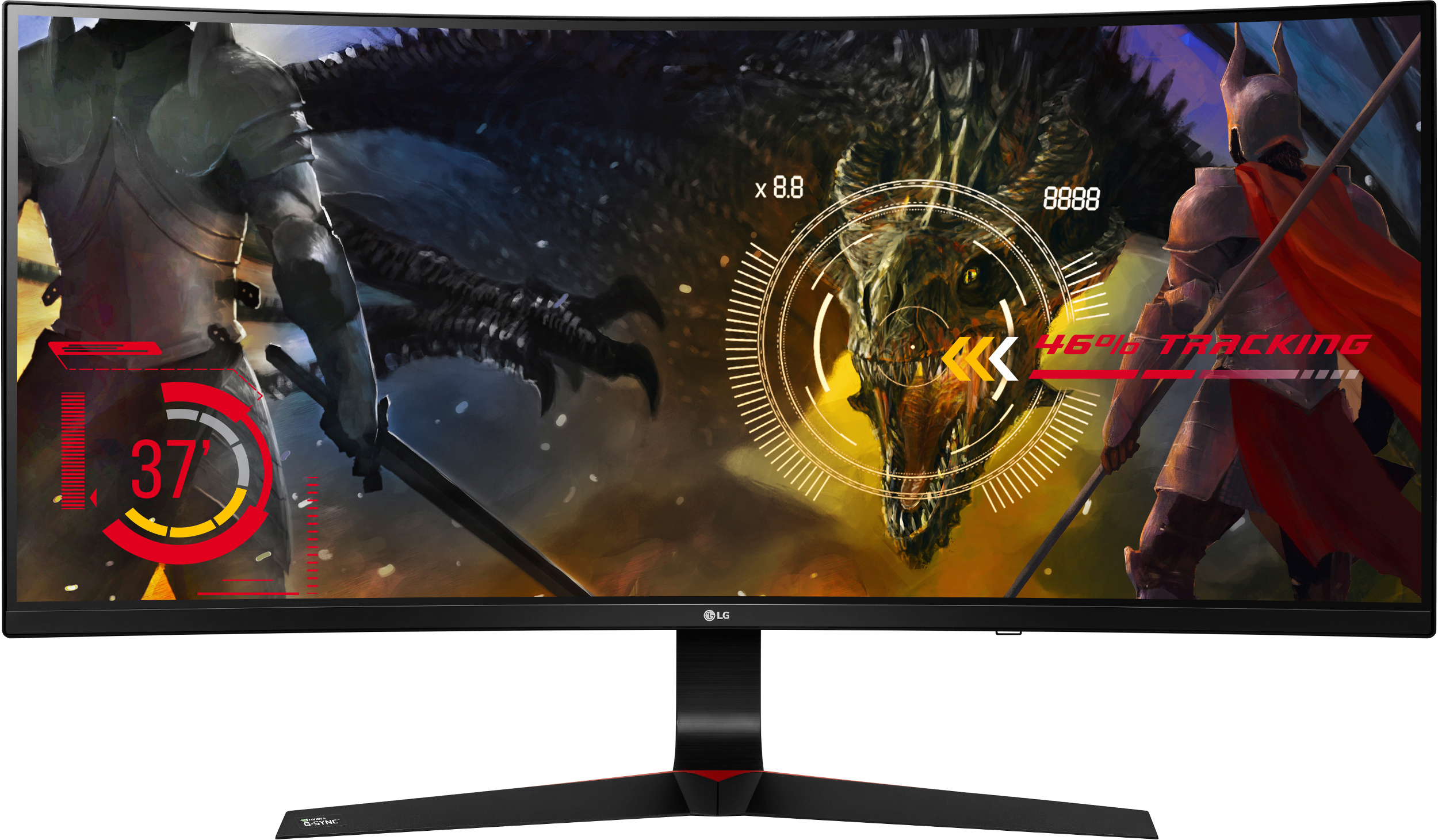 LG ELECTRONICS Curved Gaming Monitor 34UC89G-B 34", schwarz 34 Zoll Gaming Monitor, 5 ms Reaktionszeit, 300 cd/m², 144 Hz, Schwarz