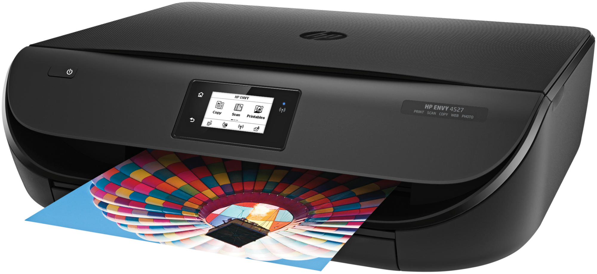 Impresora multifunción - HP ENVY 4527, Inyección de tinta térmica, A4, Pantalla táctil, Wifi,
