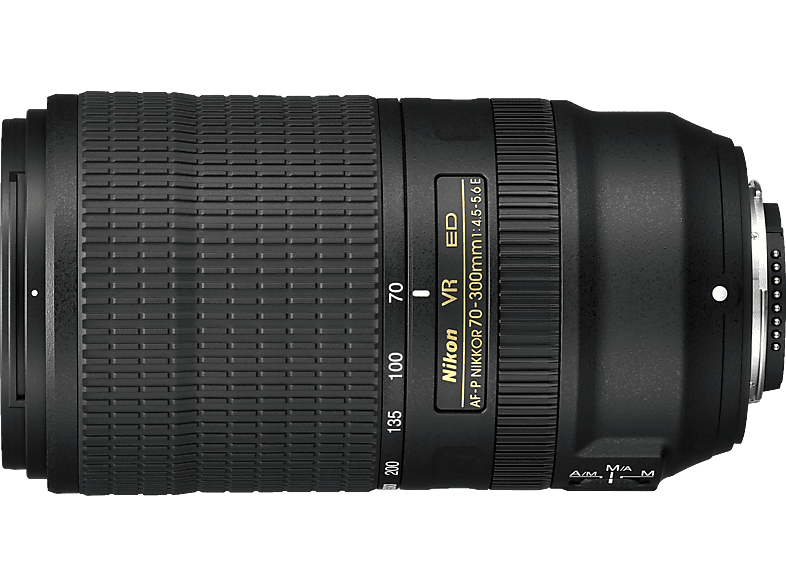 NIKON JAA833DA 70 ED, - (Objektiv f/4.5-5.6 300 mm AF-P, Schwarz) VR für Nikon mm F-Mount