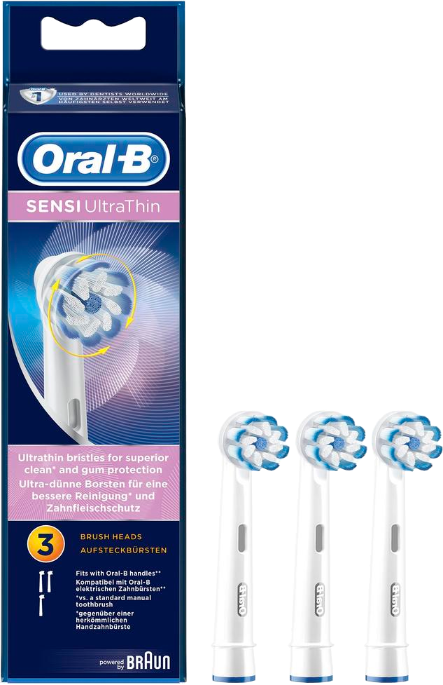 ORAL-B Aufsteckbürsten Sensi UltraThin 3er Aufsteckbürsten