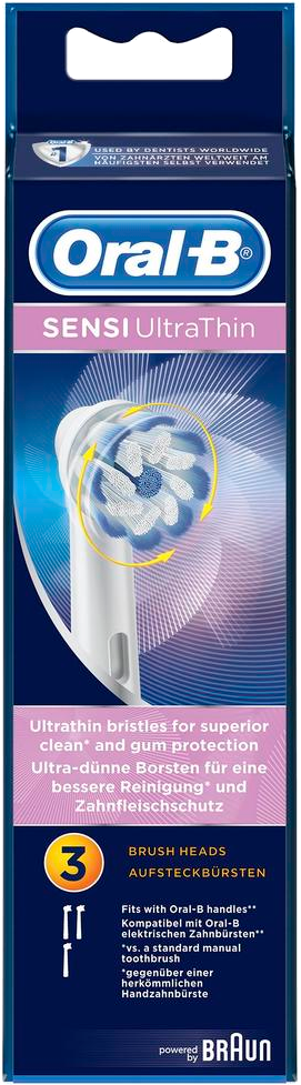 ORAL-B Aufsteckbürsten Sensi UltraThin 3er Aufsteckbürsten