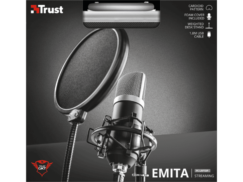 groot Boren slim TRUST USB-Studiomicrofoon GXT252 Emita (21753)