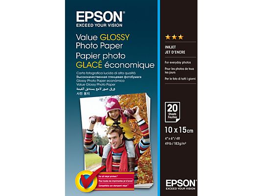 EPSON S400037 VALUE 10X15CM 183GR 20S -  (Weiss)