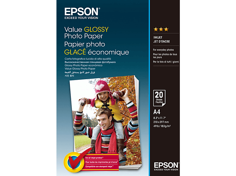EPSON C13S400035     Fotopapier 210 x 297 mm A4 20 Blatt