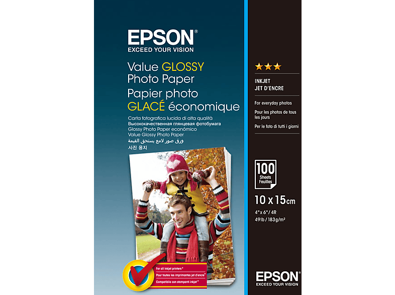 EPSON C13S400039 Fotopapier 10 x 15 cm A4 100 Blatt