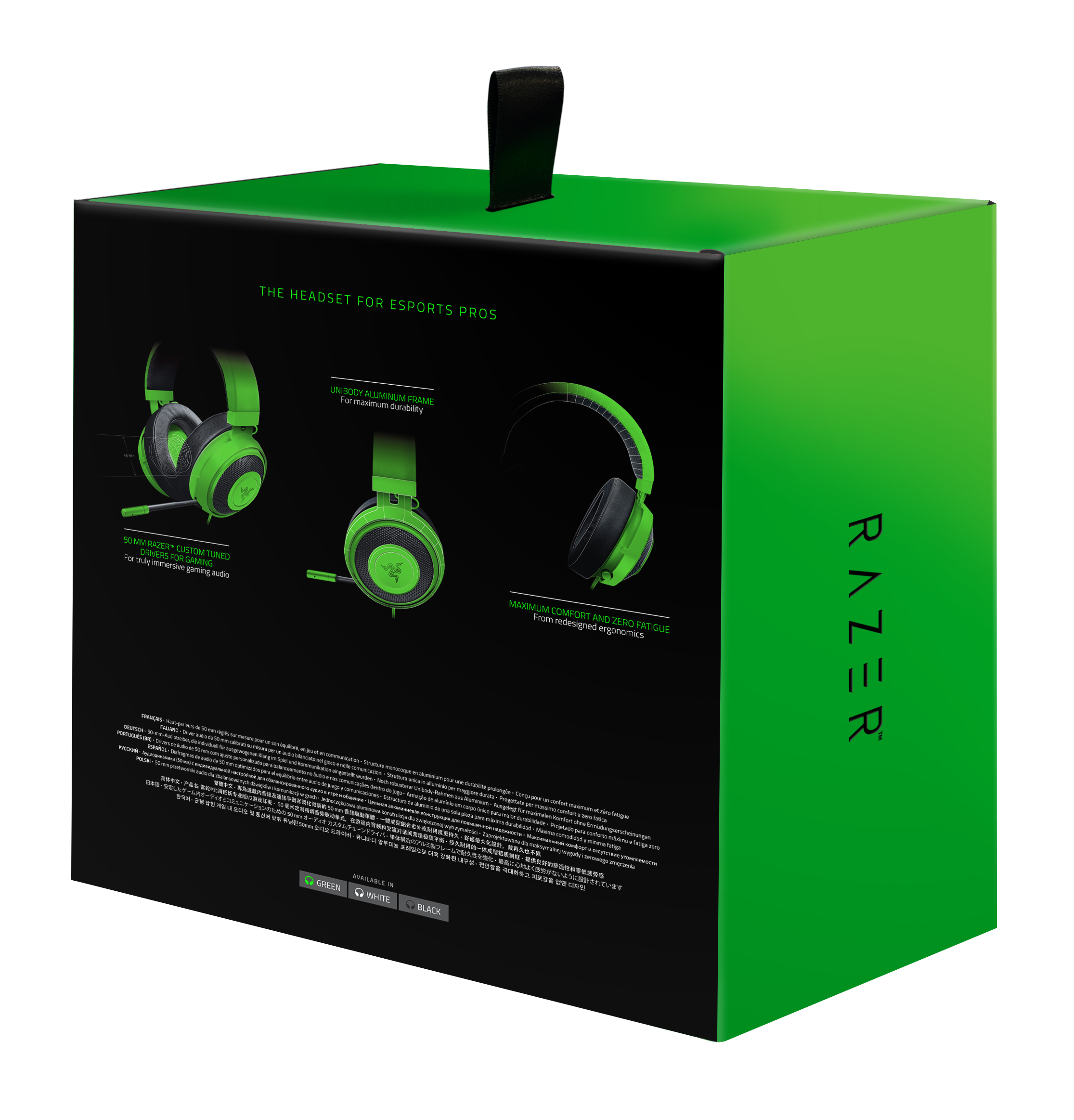 RAZER Kraken Pro V2 Oval Grün, Over-ear Gaming Headset Grün