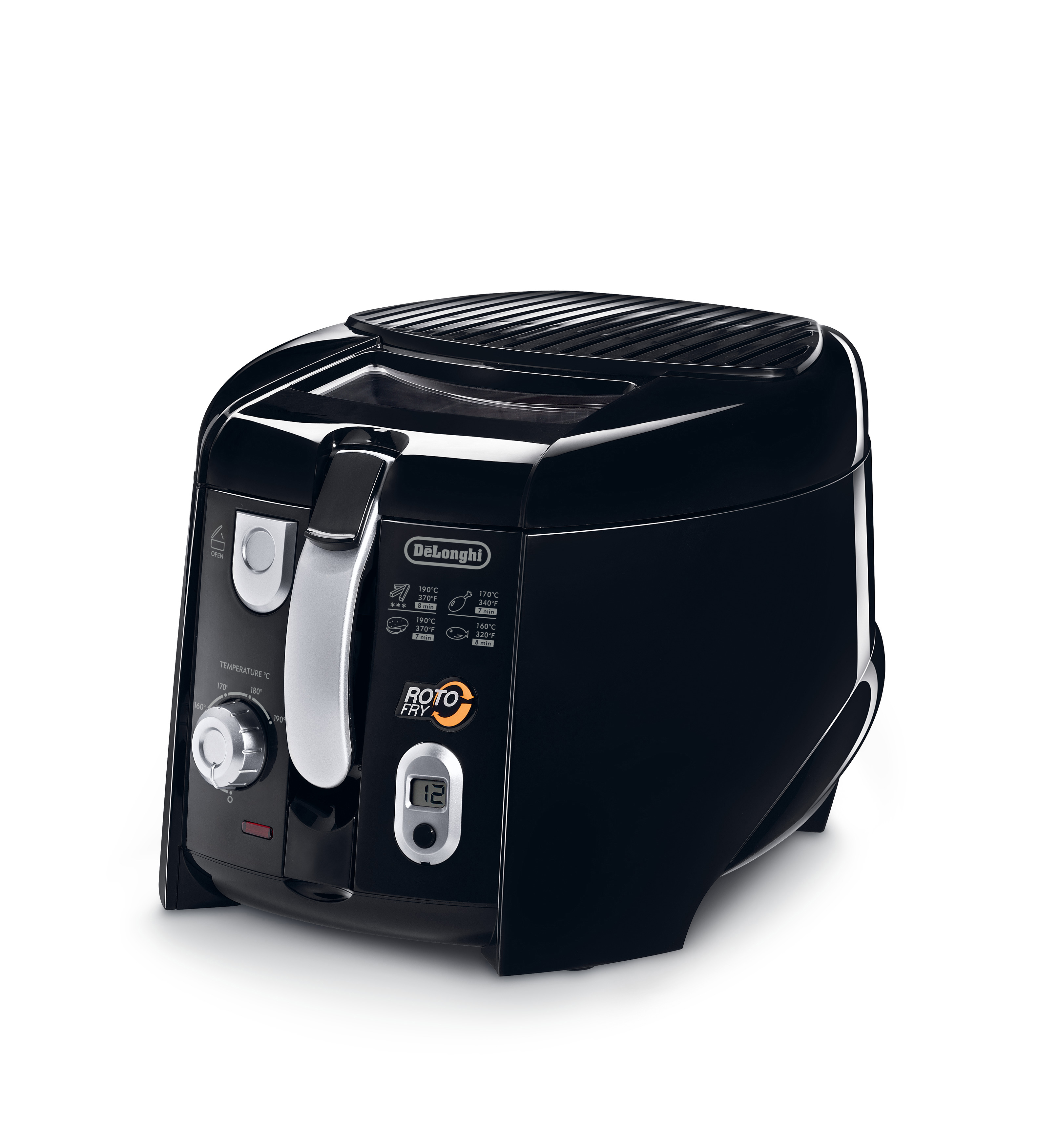 DELONGHI RotoFry F28533.BK Fritteuse 1800 Watt Schwarz