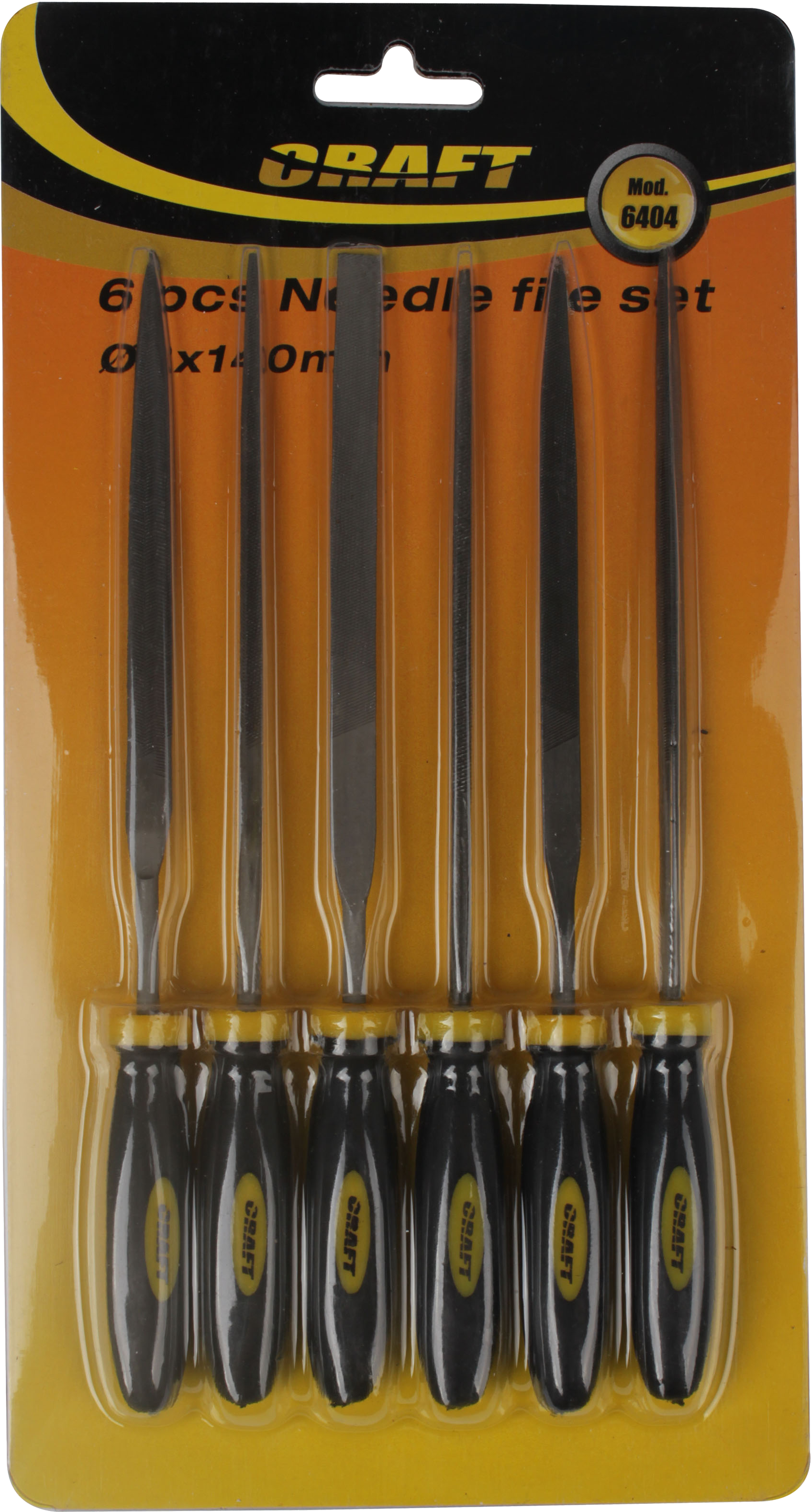 CRAFT 6404 Tűreszelő készlet, 6db-os 3x140mm