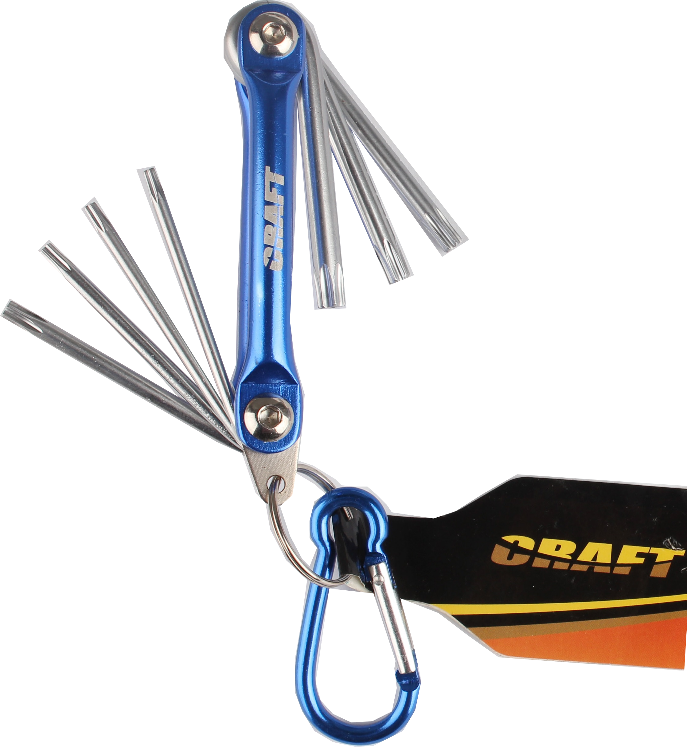 CRAFT 6396 Torx kulcs, behajtható, 7 részes, alumínium markolat