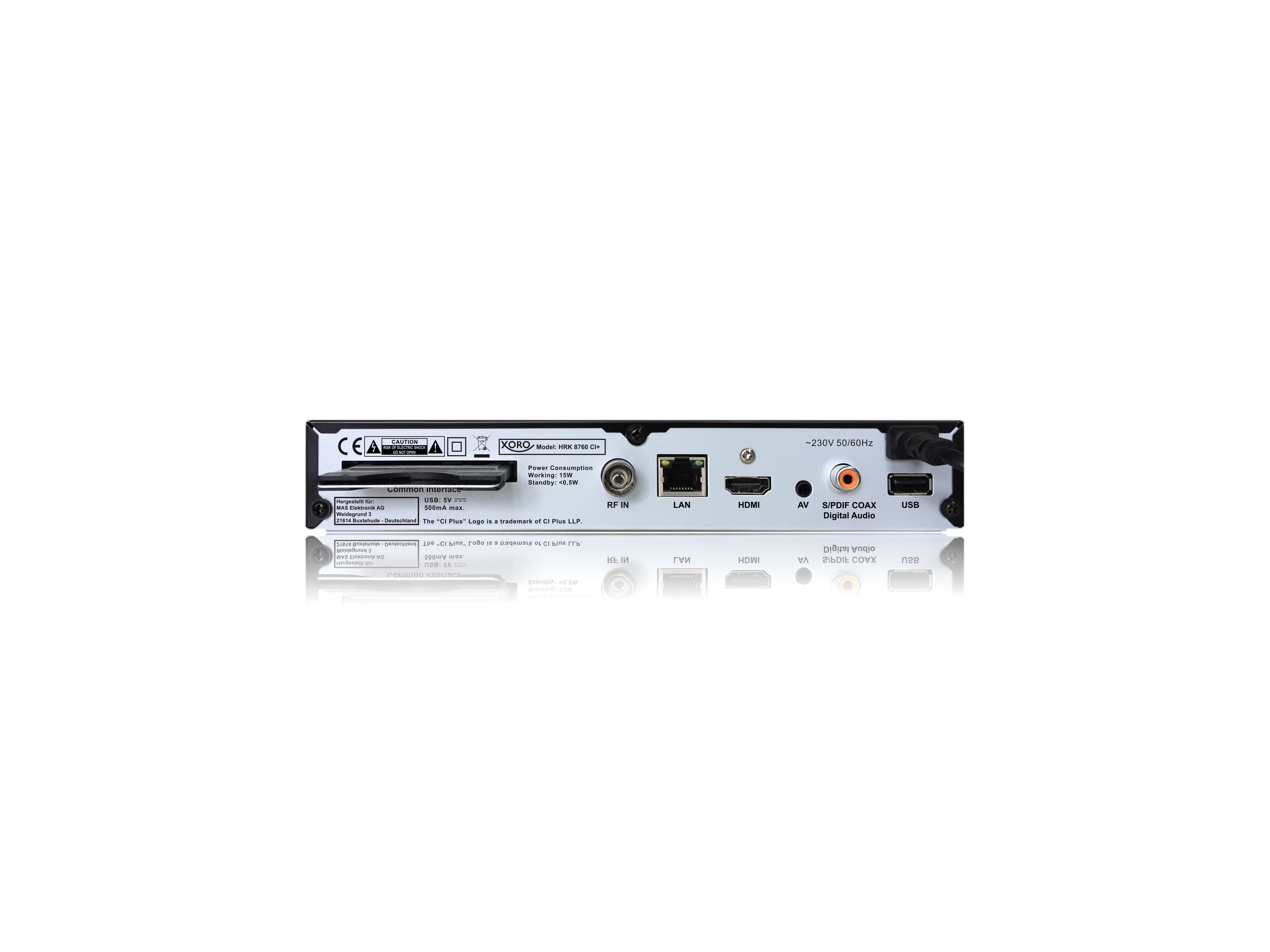 XORO HRK 8760 CI+ Kabel Receiver (HDTV, PVR-Funktion, DVB-C, Schwarz)