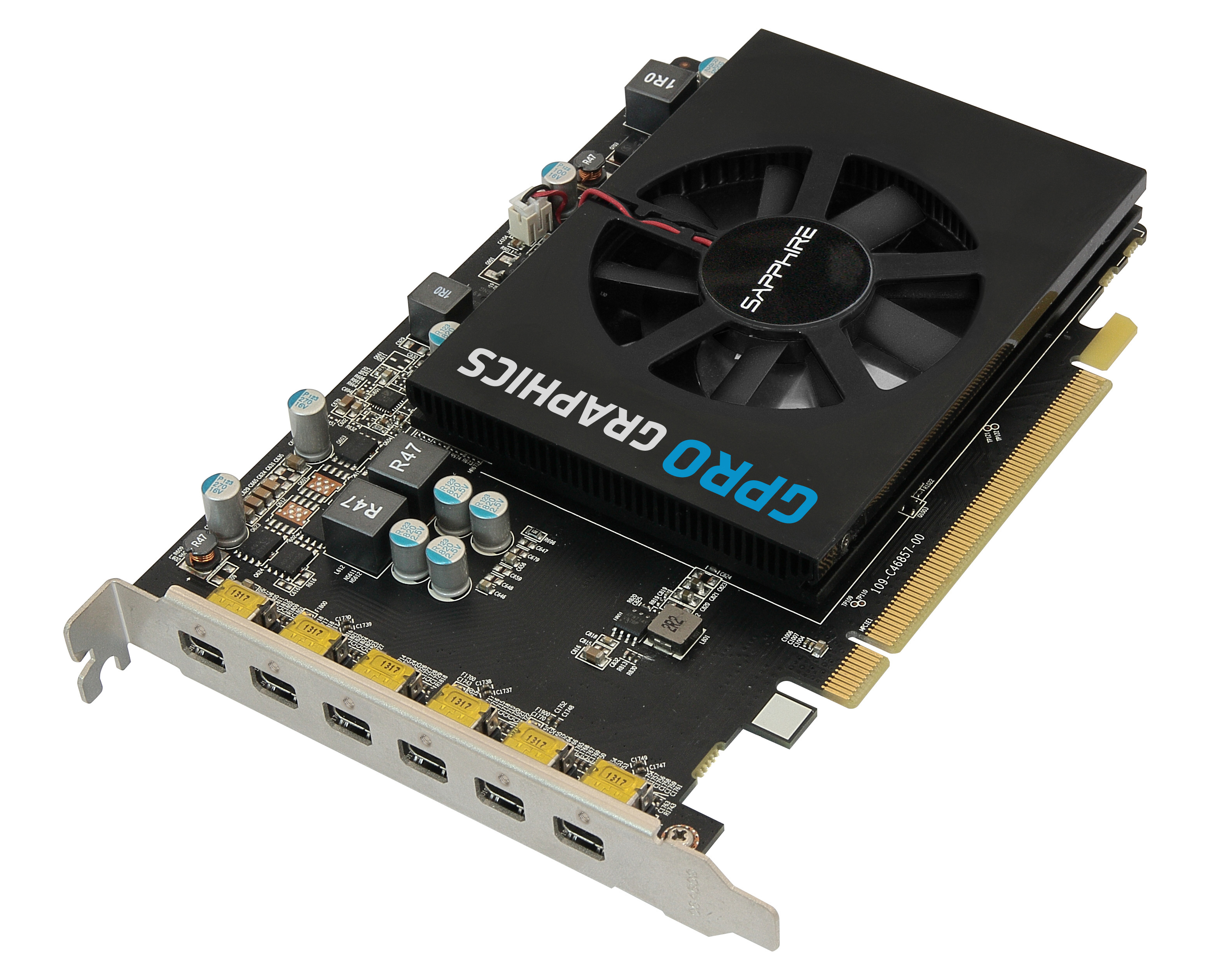 SAPPHIRE GPRO 6200 4GB (32258-00-21G) (AMD, Grafikkarte)