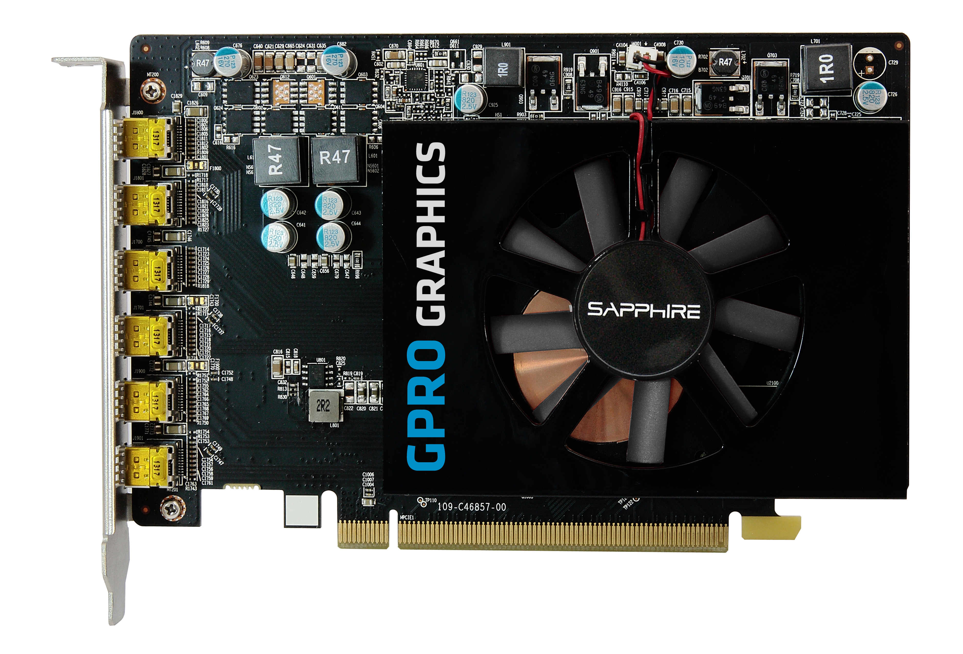 SAPPHIRE GPRO 6200 4GB (32258-00-21G) (AMD, Grafikkarte)