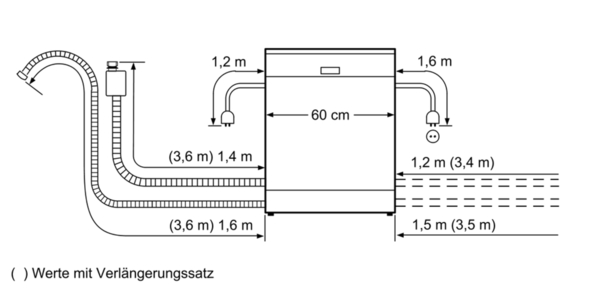 SIEMENS SN558S00IE IQ500 Geschirrspüler (teilintegrierbar, 598 mm breit, 44 dB (A), D)