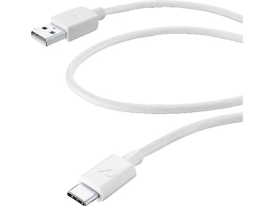 CELLULAR LINE Cable USB Type-C - Cavo di ricarica e trasmissione dati (Bianco)