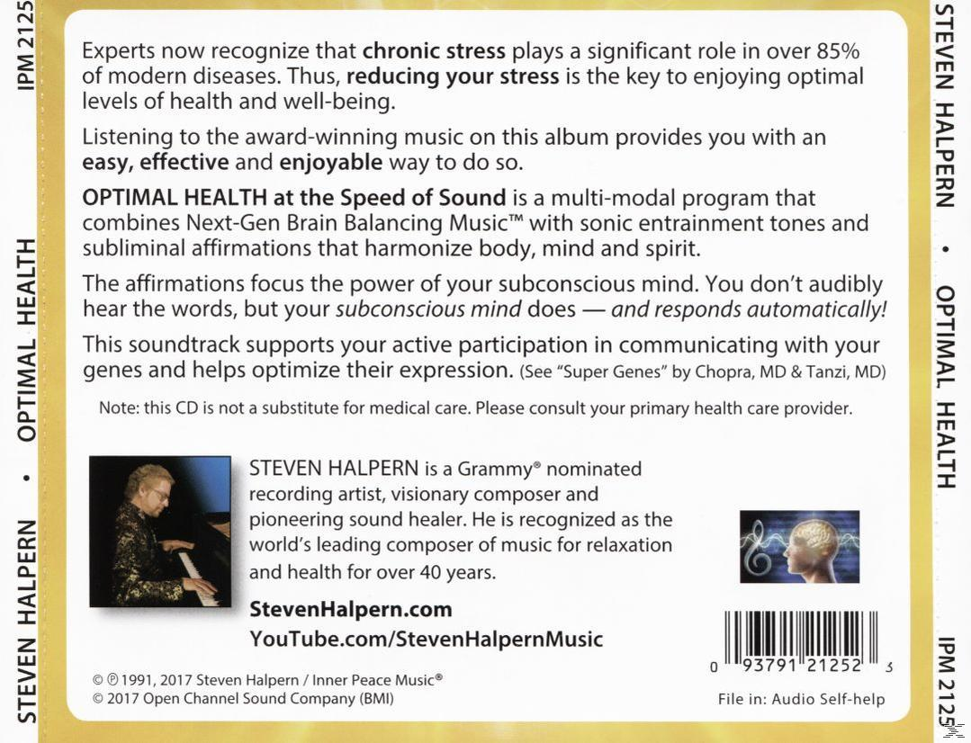 Steven Halpern HEALTH THE SOUND OF AT - OPTIMAL SPEED - (CD)