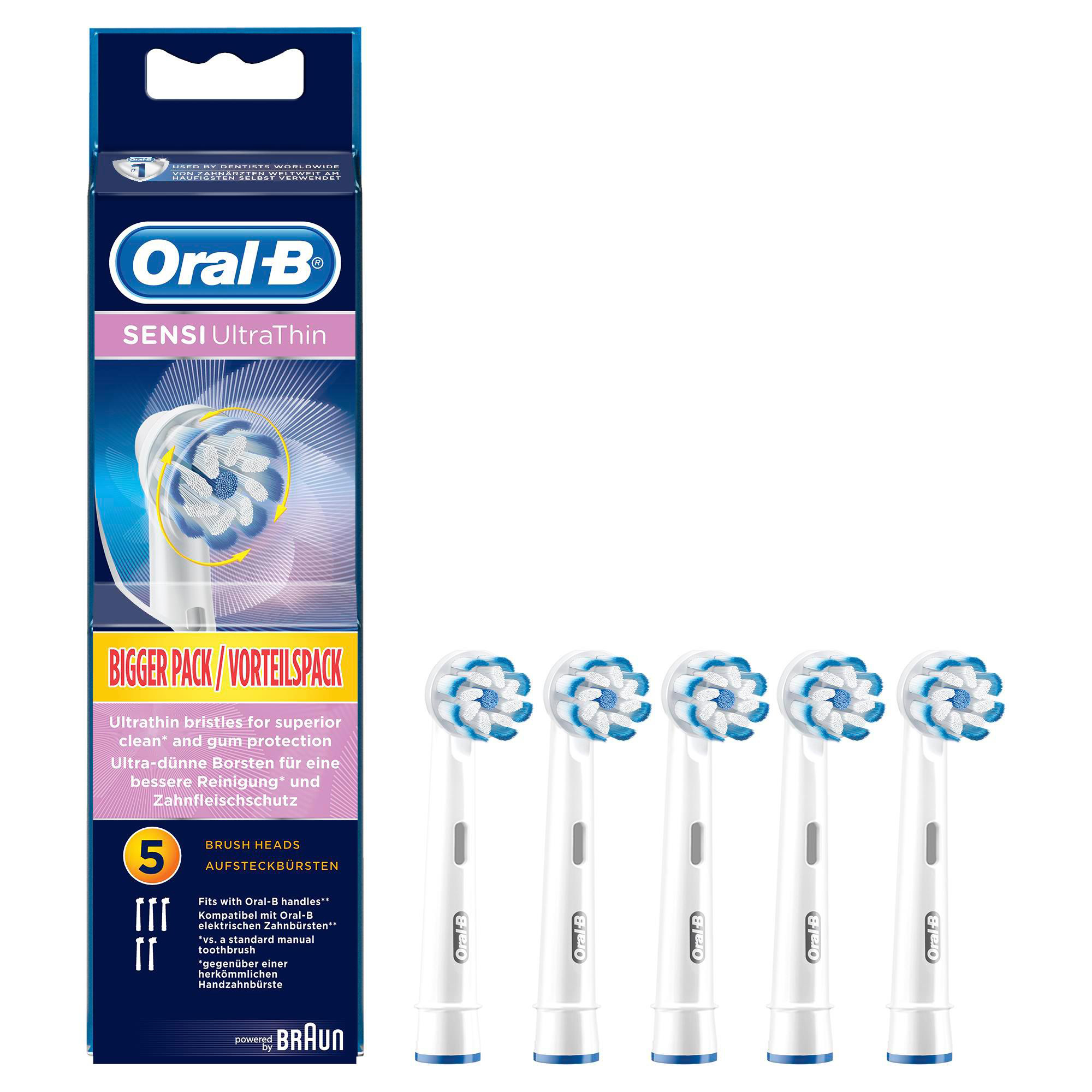 ORAL-B Oral-B SENSI UltraThin 5er - Brossettes enfichables (Blanc)
