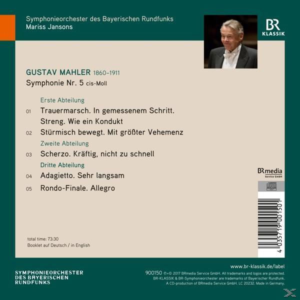 CD-Cover. Ein Mann im Anzug. Text auf Deutsch über eine Symphonie von Gustav Mahler.