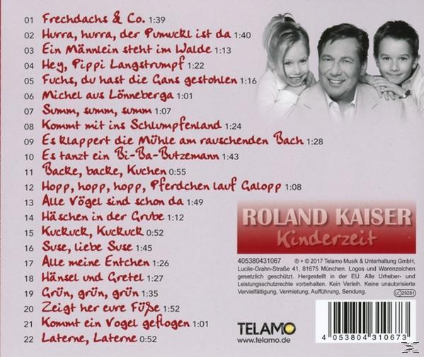 Roland Kaiser - Kinderlieder (CD) schönsten Kinderzeit-Unsere 