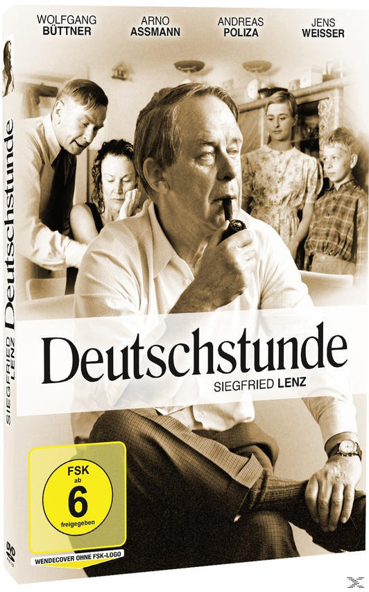 DVD-Cover: Menschen schauen sich an. Text: Deutschstunde.
