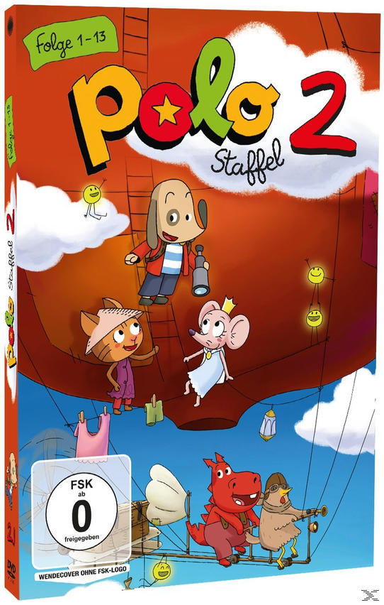DVD-Box-Set mit Zeichentrickfiguren, rotem und gelbem Text, Himmelshintergrund.
