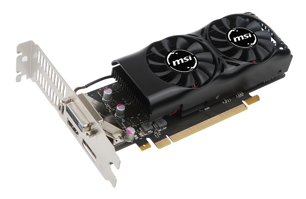 MSI GeForce® GTX 1050 2GT LP 2GB (V809-2410R) (NVIDIA, Grafikkarte)