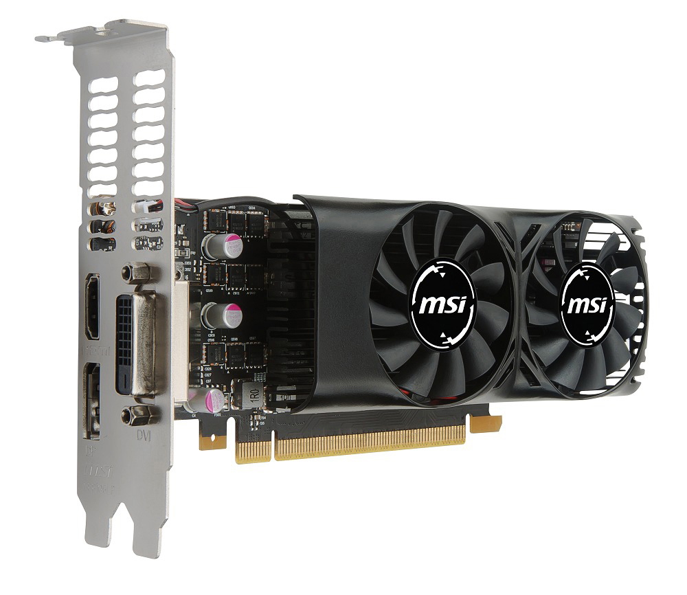MSI GeForce® GTX 1050 2GT LP 2GB (V809-2410R) (NVIDIA, Grafikkarte)
