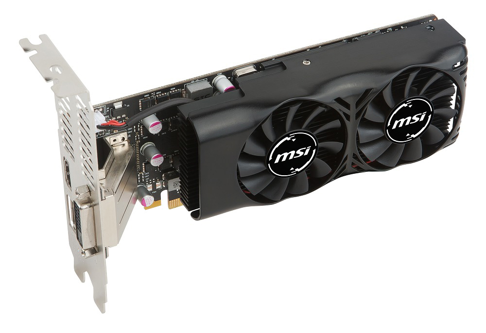 MSI GeForce® GTX 1050 2GT LP 2GB (V809-2410R) (NVIDIA, Grafikkarte)