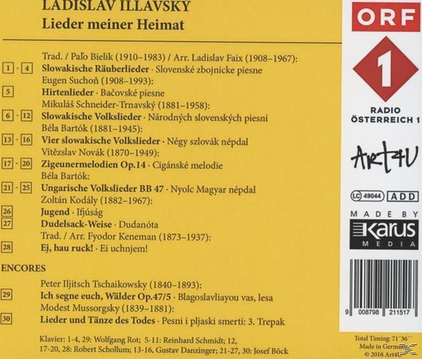 Ladislav Illavsky - Lieder meiner Heimat  - (CD)