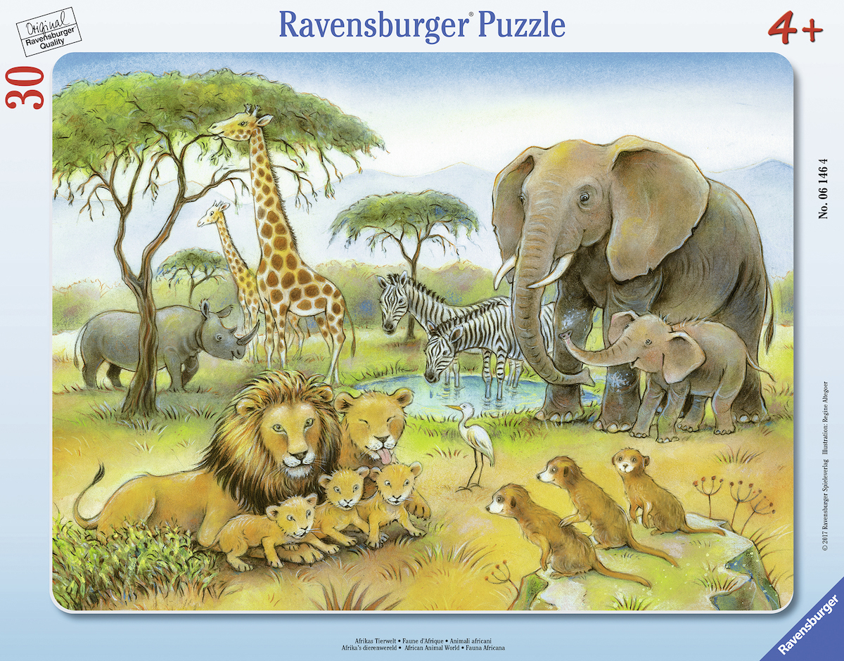 RAVENSBURGER Afrikas Tierwelt Puzzle Mehrfarbig