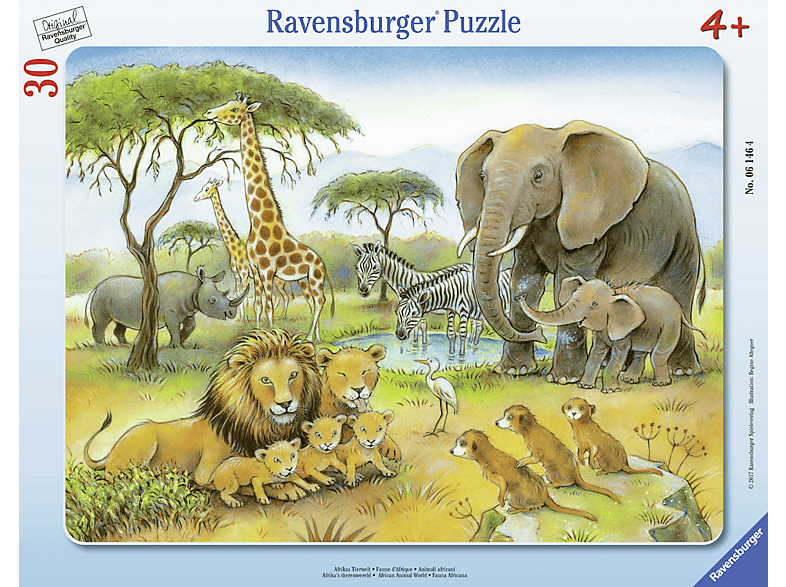 Puzzle Tierwelt Mehrfarbig Afrikas RAVENSBURGER