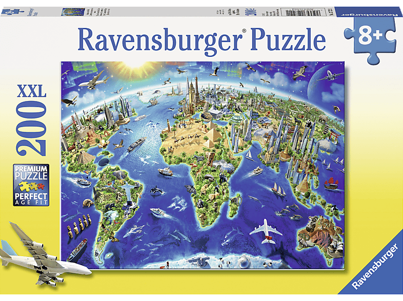 RAVENSBURGER Große, weite Welt Puzzle Mehrfarbig | bis 500 Teile