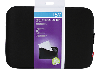 ISY INB 500 Notebook Sleeve - Notebookhülle, Universal, 13.3 "/33.8 cm, Schwarz