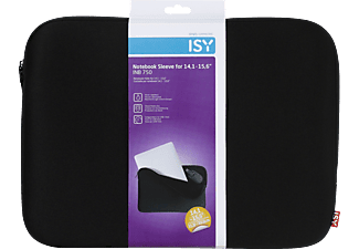 ISY ISY INB 750 Notebook Sleeve - Custodia universale per notebook - Per 14.1"-15.6" notebooks - Nero - Guscio Notebook, Universal, 15.6 "/39.6 cm, Nero