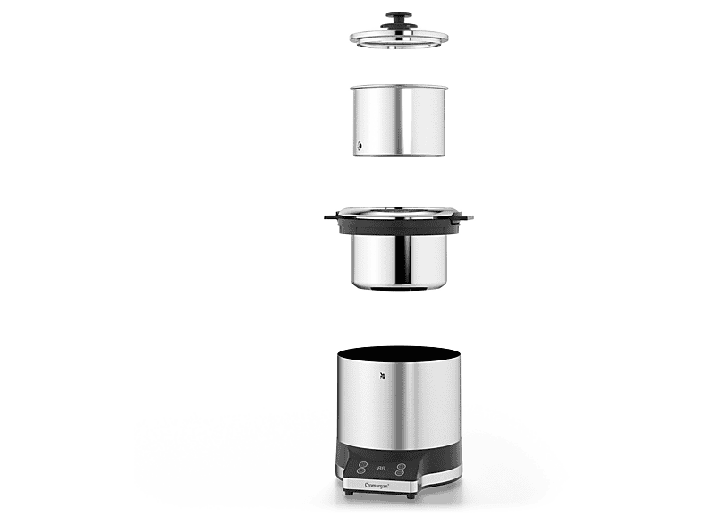 WMF KÜCHENminis® + Lunch to Go (04.1526.0011) Reiskocher (220 Watt, 1 l, Edelstahl, Schwarz) — Foto 5 von 5