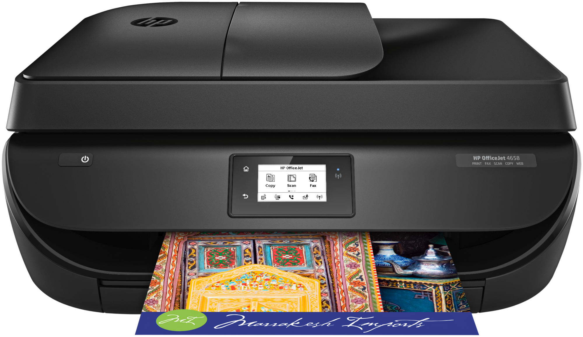 Impresora multifunción - HP OfficeJet 4658, WiFi, ePrint, Negro