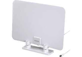 HAMA hama 121656 - Antenne d’intérieur DVB-T/DVB-T2 - Super plate - Blanc - antenna da interni (Bianco)