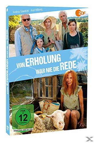 DVD-Cover mit einer Familie und dem Titel "Von Erholung war nie die Rede".