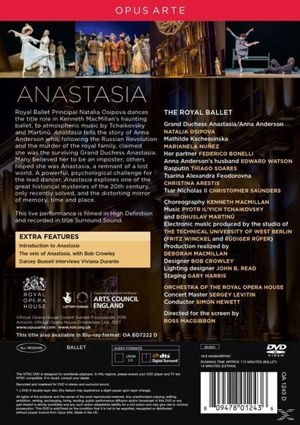 DVD-Hülle des Balletts Anastasia vom Royal Ballet. Viele Details.