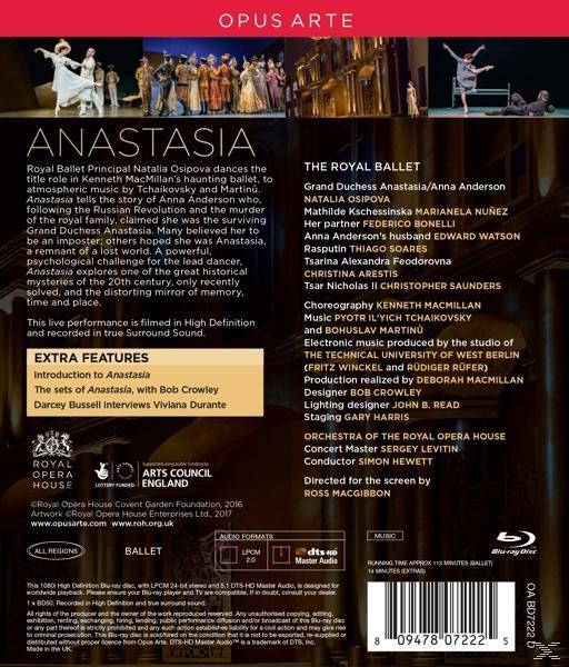Royal Opera House Royal ANASTASIA - (Blu-ray) Ballet 