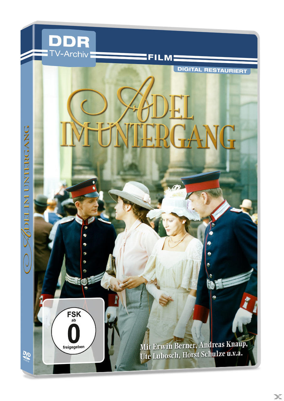 DVD-Cover von Adel im Untergang, mit Menschen in historischer Kleidung.